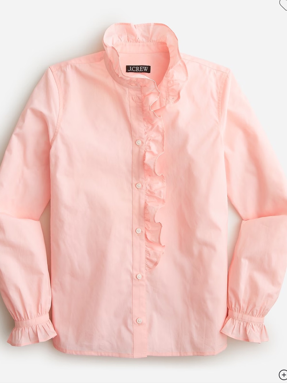 NWT J. CREW RUFFLE COLLAR TOP WITH RUFFLE SLEEVES DETAIL. 6